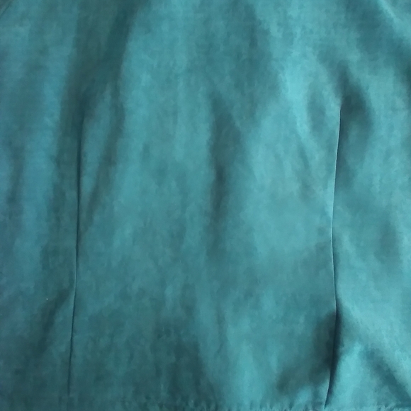 New Frontier Teal Suede Womens Shirt Jacket Size XL Western Boho Aztec Office - Picture 5 of 7